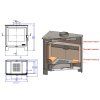 Krbová kamna Blist B MAX 1- 12 kW