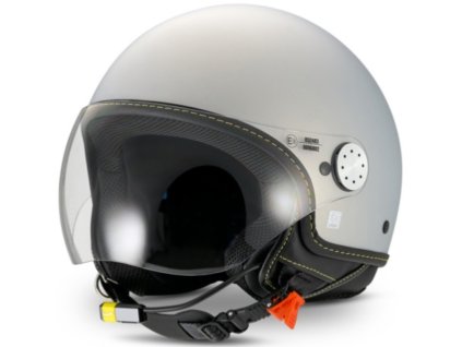 Vespa Jethelm Visor 4 0 Grigio Entusiasta Matt Bluetooth 607921M14G22 01 Neu