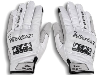 Vespa Handschuhe weiss DEC 8T0008M02GRY 01