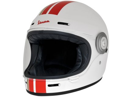 Vespa Integralhelm Racing Sixties 60s rot weiss 01