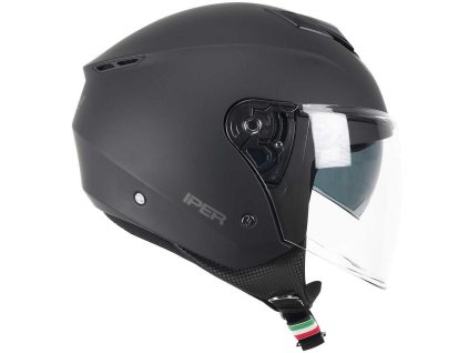 cgm 126a iper mono jet motorcycle helmet matt black 01