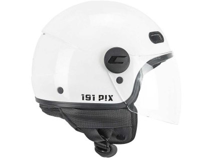 cgm 191a pix mono jet motorcycle helmet white long 239905 zoom