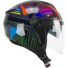 cgm 126s iper disco jet motorcycle helmet graphite green fuchsia 239884 zoom