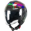 cgm 126s iper disco jet motorcycle helmet graphite green fuchsia 239888 zoom