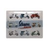 Reklameschild Nostalgic Art Vespa Model Chart 30x40cm NA23258 1