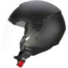 cgm 167a flo mono jet motorcycle helmet matt black long visor 204822 zoom
