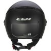 cgm 167a flo mono jet motorcycle helmet matt black long visor 204823 zoom