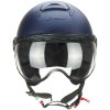 cgm 167a flo mono jet motorcycle helmet matt blue shaped visor 204839 zoom