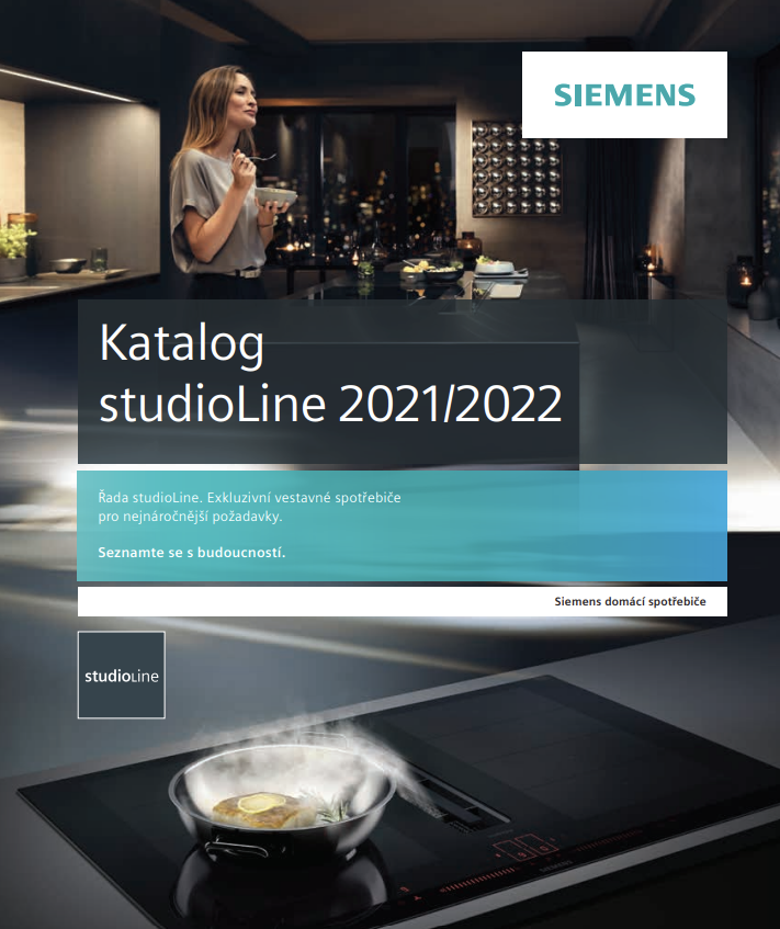 Katalog PDF spotřebičů Siemens studioLine 2022