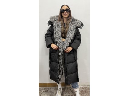 Zimní kabát s liščí kožešinou