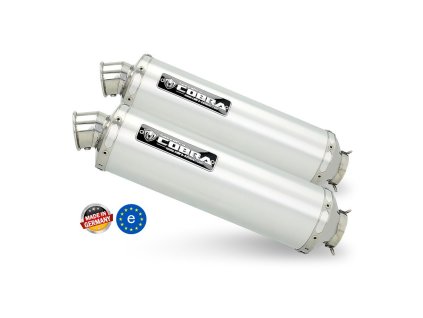 Laděný výfuk SPEEDPRO COBRA C5 Slip-on Dual HIGH UP underseat Suzuki B-King