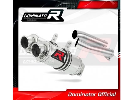 Laděný výfuk DOMINATOR APRILIA Tuono 1000`06-10 KULATÉ KONCOVKY KRÁTKÉ GP1