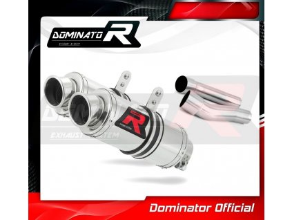 Laděný výfuk DOMINATOR DUCATI MONSTER 600 93-02 KULATÉ KONCOVKY KRÁTKÉ GP1