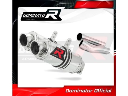 Laděný výfuk DOMINATOR DUCATI MONSTER 800 03-04 KULATÉ KONCOVKY KRÁTKÉ GP1