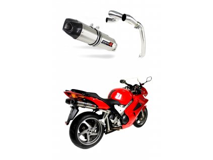 Laděný výfuk DOMINATOR Honda VFR800 V-TEC 02-12 KONCOVKY HP1