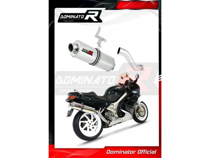 Laděný výfuk DOMINATOR Honda VFR 750 RC36 90-92 pod sedlo OVÁLNÁ KONCOVKA