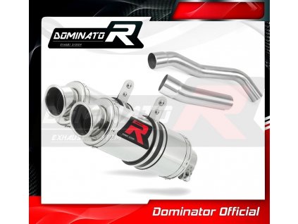 Laděný výfuk DOMINATOR Kawasaki Z1000 07-09 KULATÉ KONCOVKY KRÁTKÉ GP1