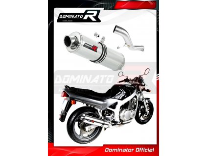 Laděný výfuk DOMINATOR SUZUKI GS500 E 89-09 KULATÁ KONCOVKA STANDART