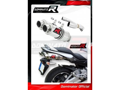 Laděný výfuk DOMINATOR SUZUKI GSR600 06-11 KULATÉ KONCOVKY KRÁTKÉ GP1