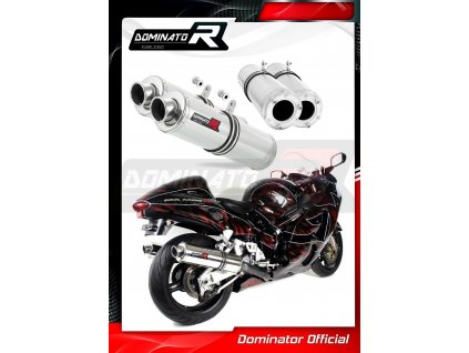 Laděný výfuk DOMINATOR SUZUKI GSXR 1300 HAYABUSA 99-07 KULATÉ KONCOVKY STANDART