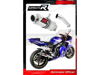 Laděný výfuk DOMINATOR YAMAHA YZF R6 03-05 KULATÁ KONCOVKA KRÁTKÁ GP1