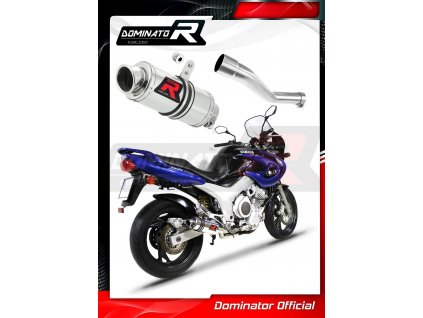 Laděný výfuk DOMINATOR YAMAHA TDM 850 91-01 KULATÁ KONCOVKA KRÁTKÁ GP1