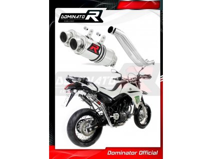 Laděný výfuk DOMINATOR YAMAHA XT660 R / X 04-15 KULATÉ KONCOVKY KRÁTKÉ GP1