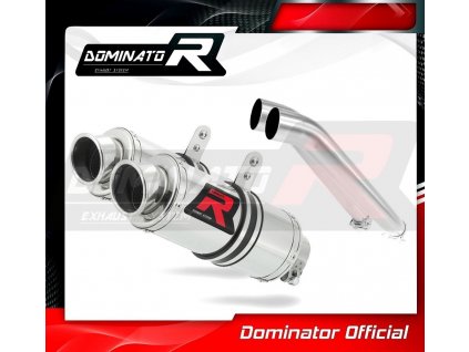 Laděný výfuk DOMINATOR CAGIVA RAPTOR 1000 KULATÉ KONCOVKY KRÁTKÉ GP1