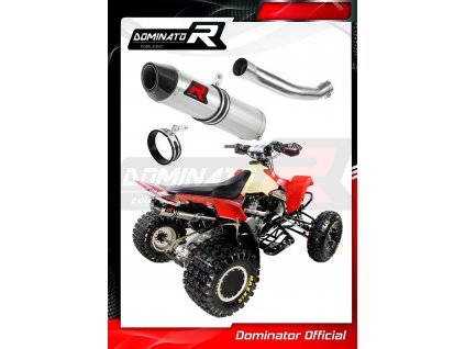 Laděný výfuk DOMINATOR SUZUKI LTR450 OVÁLNÁ KONCOVKA HP2