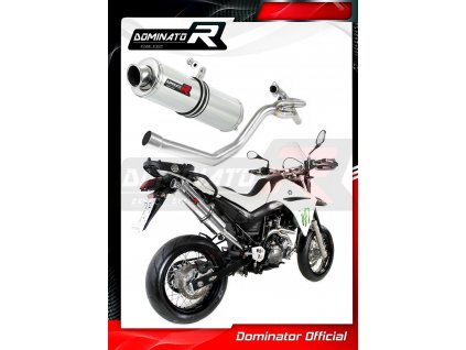 Laděný výfuk DOMINATOR YAMAHA XT660 R / X 04-15 SYSTÉM 2-1 KONCOVKA STANDART