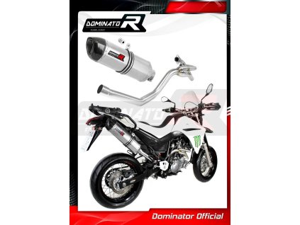 Laděný výfuk DOMINATOR YAMAHA XT660 R / X 04-15 SYSTÉM 2-1 KONCOVKA HP1