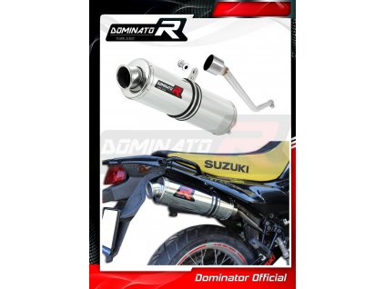 Laděný výfuk DOMINATOR SUZUKI DR125 SM KULATÁ KONCOVKA STANDART