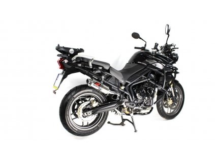 Laděný výfuk DOMINATOR TRIUMPH TIGER 800 XC / XR KULATÁ KONCOVKA KRÁTKÁ GP1