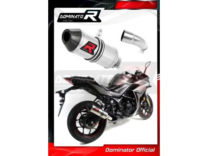 Laděný výfuk DOMINATOR YAMAHA YZF300R YZF-R3 300 KULATÁ KONCOVKA KRÁTKÁ HP3