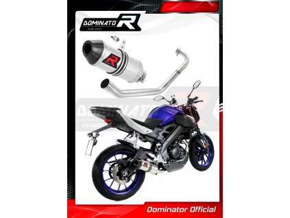 Laděný výfuk DOMINATOR YAMAHA MT 125 14-19  SVOD + KONCOVKA HP3