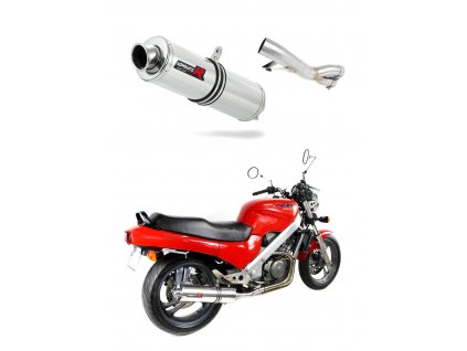 Laděný výfuk DOMINATOR Honda NTV 650 REVERE KULATÁ KONCOVKA STANDART