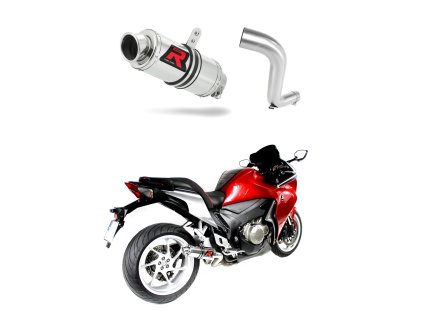 Laděný výfuk DOMINATOR HONDA VFR1200F VFR 1200 F 10-18 KULATÁ KONCOVKA KRÁTKÁ GP1