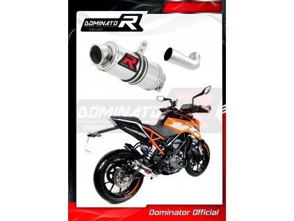 Laděný výfuk DOMINATOR KTM 125 DUKE 17-20 KULATÁ KONCOVK KRÁTKÁ GP1