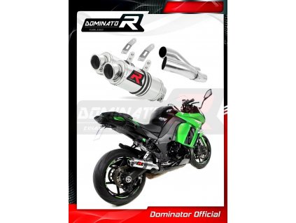 Laděný výfuk DOMINATOR Kawasaki Z1000 SX 10-19 KULATÉ KONCOVKY KRÁTKÉ GP1