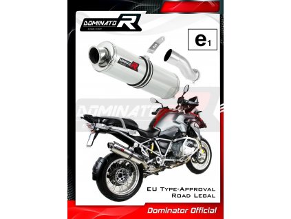 Homologovaný Laděný výfuk DOMINATOR BMW R1200GS 2013-2018 R12W KULATÁ KONCOVKA STANDART HOMOLOGACE