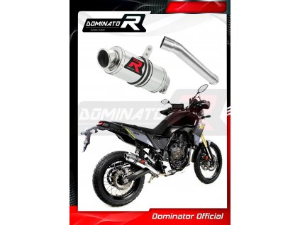 Laděný výfuk DOMINATOR YAMAHA TENERE 700 19-21 KULATÁ KONCOVKA GP1