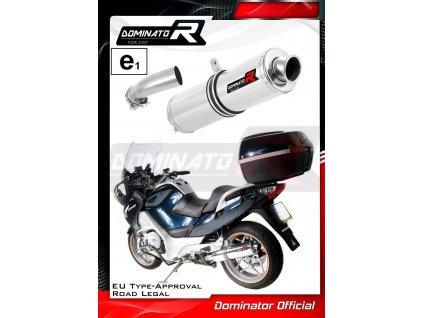 Homologovaný Laděný výfuk DOMINATOR BMW R1200RT 2010-2013 R12T KULATÁ KONCOVKA STANDART HOMOLOGACE