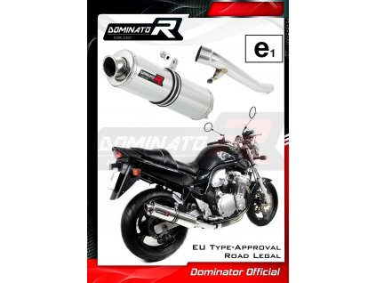 Homologovaný Laděný výfuk DOMINATOR SUZUKI GSF 600 N / S BANDIT GN77B 1995-1999 KULATÁ KONCOVKA STANDART HOMOLOGACE