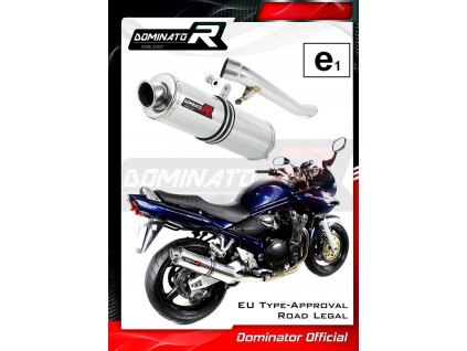 Homologovaný Laděný výfuk DOMINATOR SUZUKI GSF 1200 N / S BANDIT WVA9 2001-2005 KULATÁ KONCOVKA STANDART HOMOLOGACE