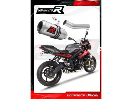 Laděný výfuk DOMINATOR TRIUMPH STREET TRIPLE R 675 2013 - 2016 KULATÁ KONCOVKA GP