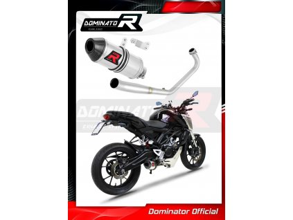 Laděný výfuk DOMINATOR Honda CB 125R 2018 - 2020 KOMPLETNÍ SYSTÉM KONCOVKA HP3