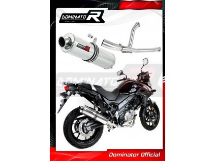 Laděný výfuk DOMINATOR SUZUKI DL650 V-STROM 2017-2020 KULATÁ KONCOVKA STANDART