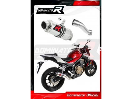 Laděný výfuk DOMINATOR HONDA CB 500F 16-19 kulatá koncovka krátká GP1