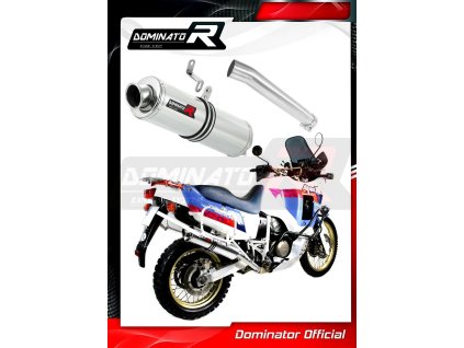 Laděný výfuk DOMINATOR HONDA XRV 750 AFRICATWIN RD04 90-92  kulatá koncovka standart