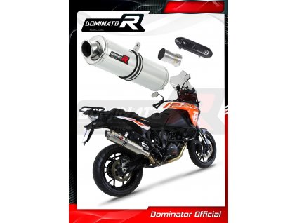 Laděný výfuk DOMINATOR KTM 1290 SUPER ADVENTURE KULATÁ KONCOVKA STANDART